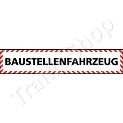 Autobord BAUSTELLENFAHRZEUG sticker 50x10cm